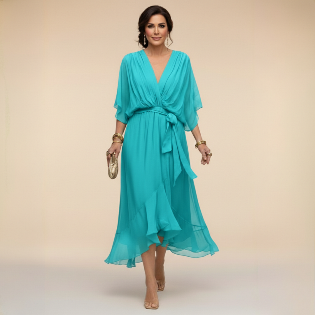 Madeleine | Abito Fluido in Chiffon