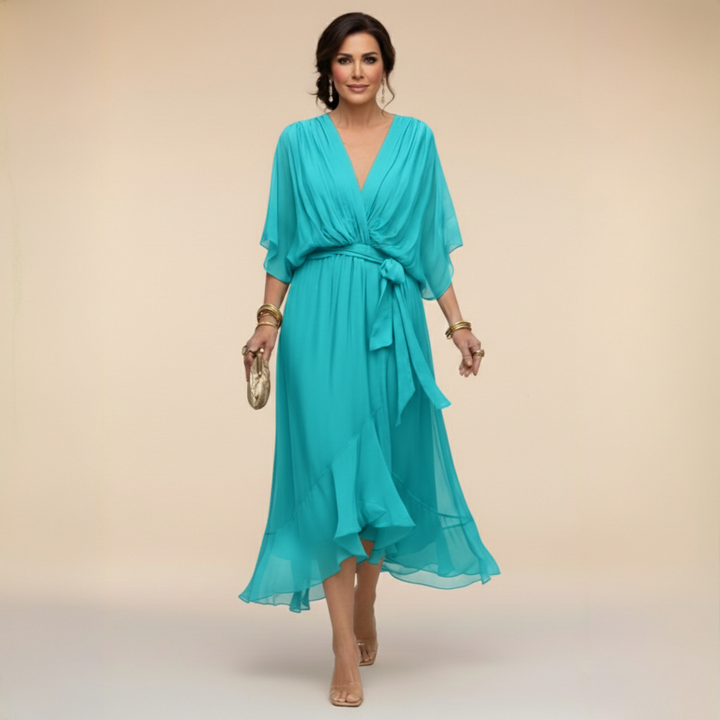 Madeleine | Abito Fluido in Chiffon