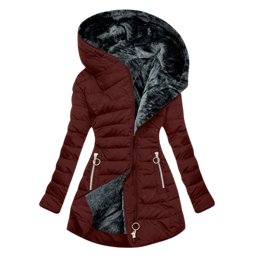 Alessina™ | Cappotto imbottito impermeabile con cappuccio