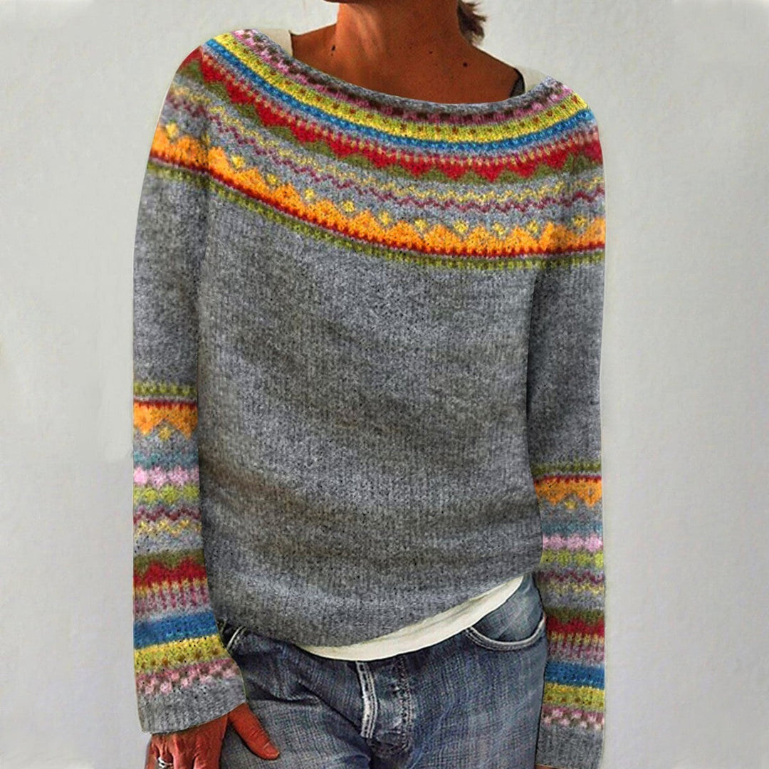 DELACROIX | Maglione con Inserti Arcobaleno Sylvie