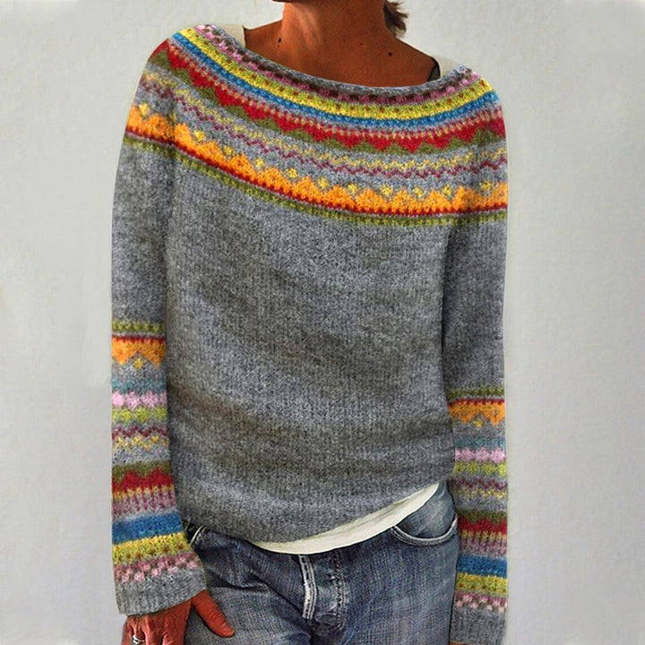DELACROIX | Maglione con Inserti Arcobaleno Sylvie