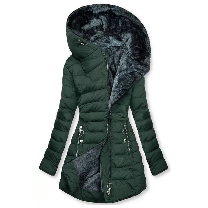 Alessina™ | Cappotto imbottito impermeabile con cappuccio