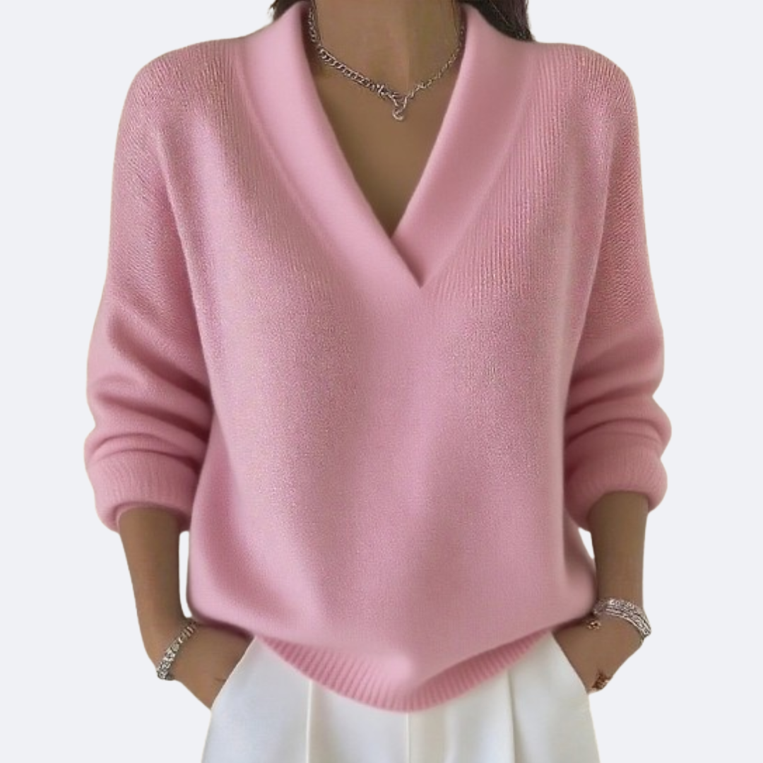 MILENA - Maglia Morbida con Scollo a V