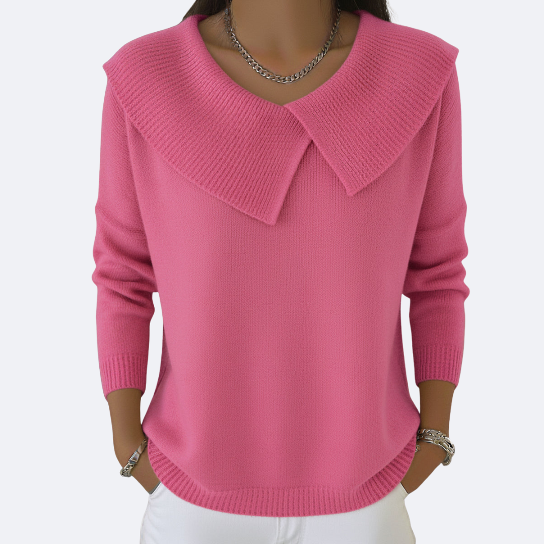 LUCIA - Maglia Calda con Colletto Morbido