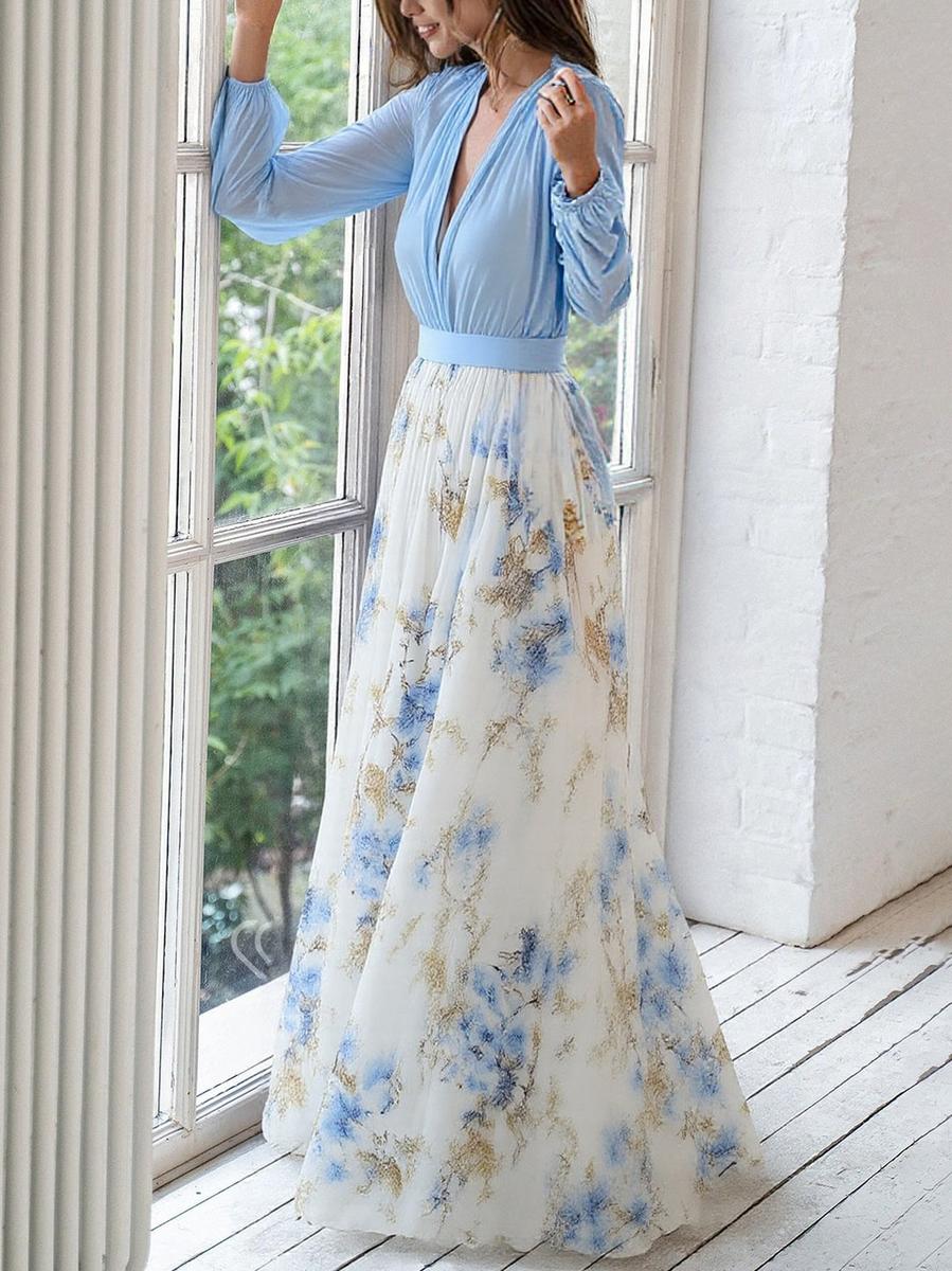 Abito Maxi Floreale Pénélope | Eleganza Eterna
