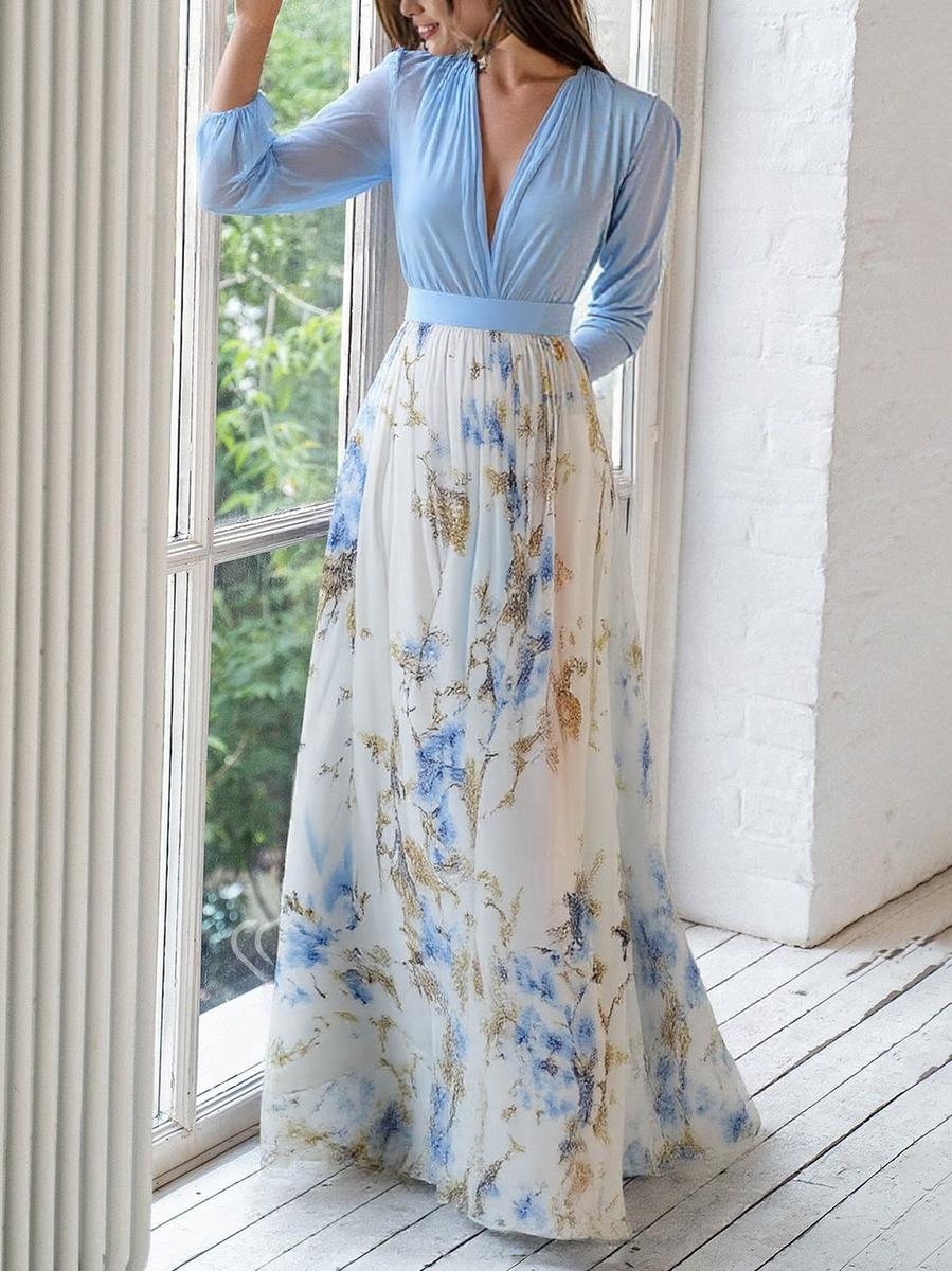 Abito Maxi Floreale Pénélope | Eleganza Eterna