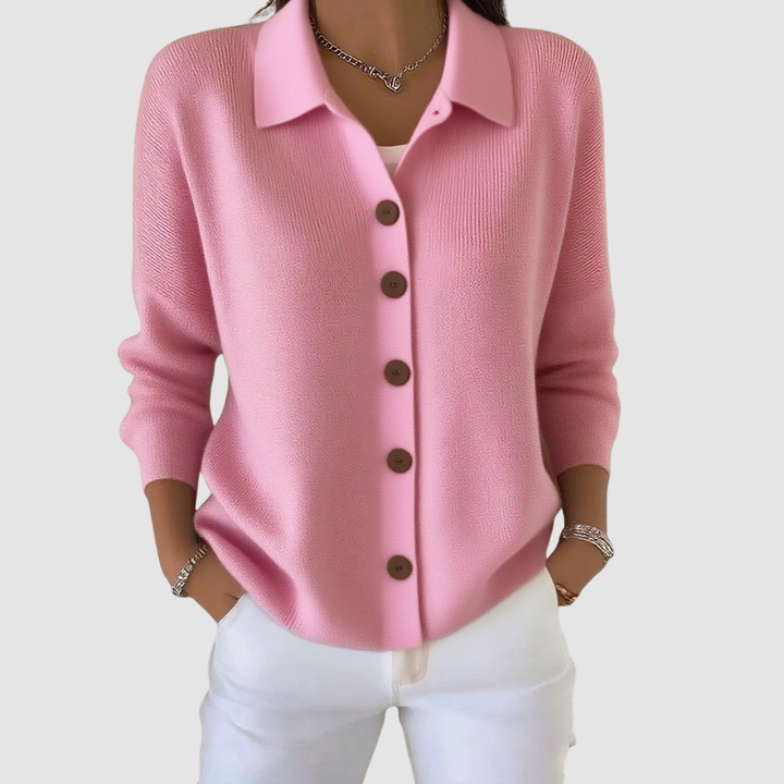 Joanna | Cardigan in Maglia con Bottoni