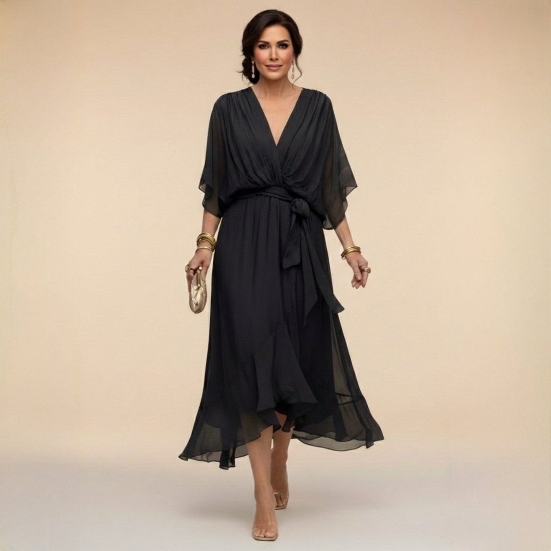 Madeleine | Abito Fluido in Chiffon