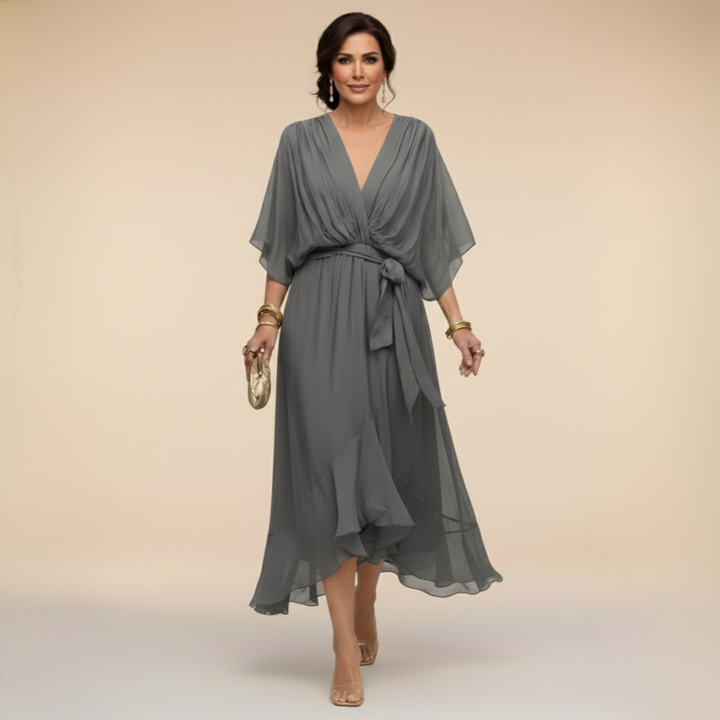 Madeleine | Abito Fluido in Chiffon