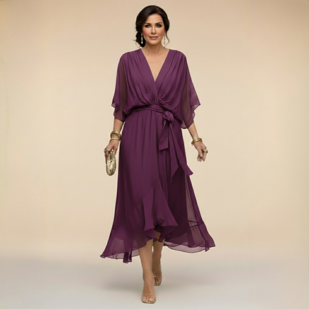 Madeleine | Abito Fluido in Chiffon
