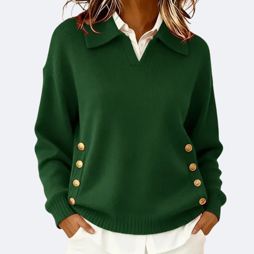 CARLA - Maglione Morbido con Collo Chic