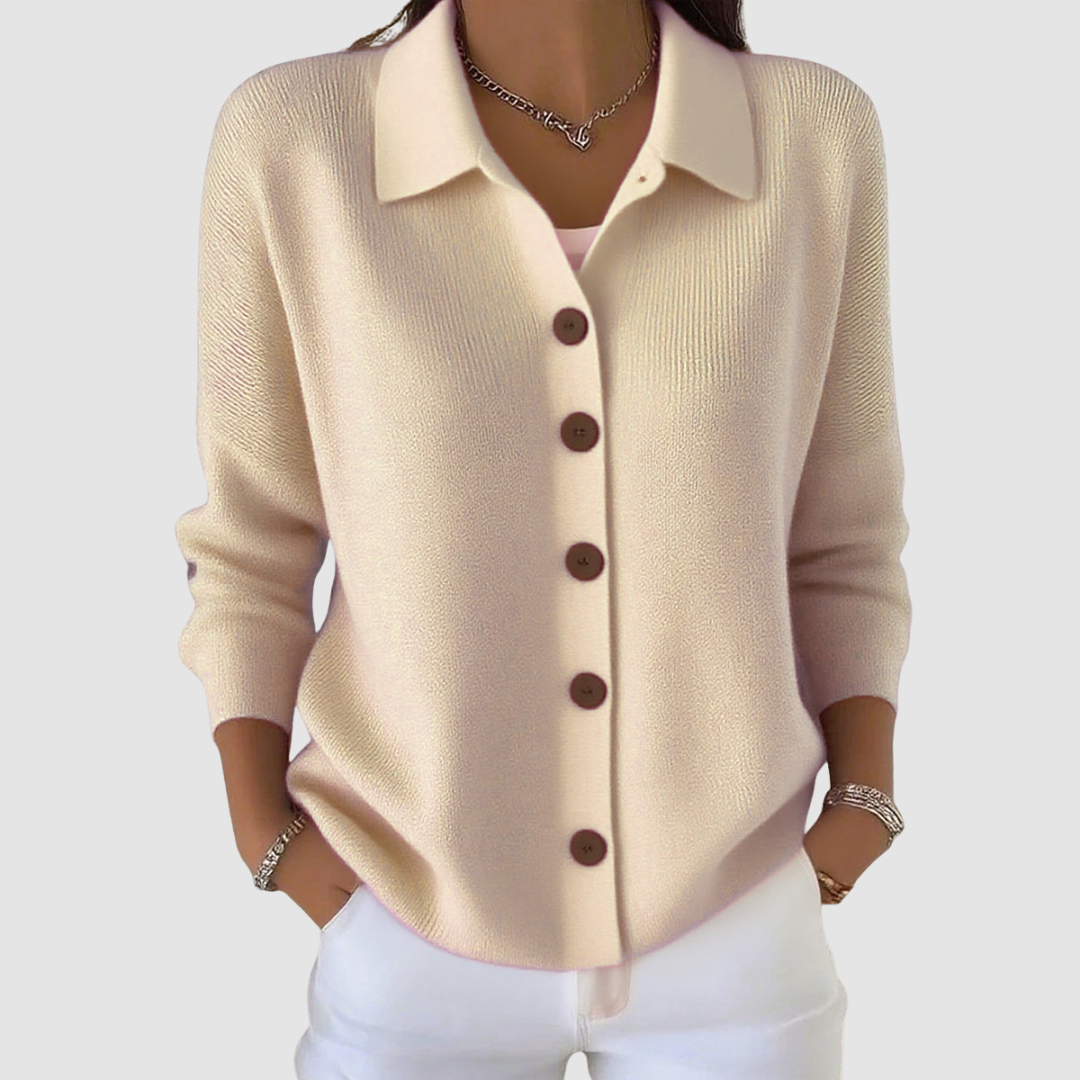 Joanna | Cardigan in Maglia con Bottoni