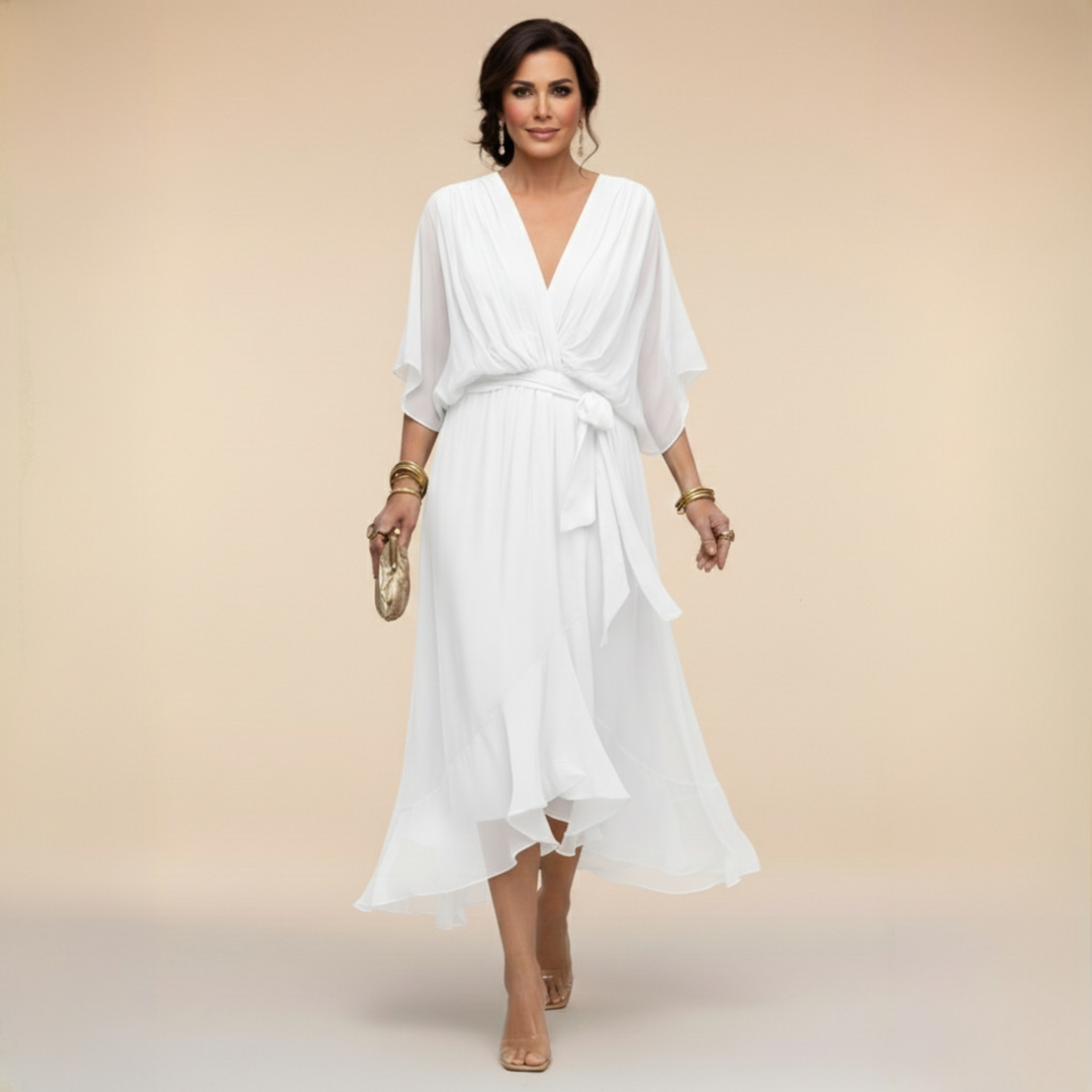 Madeleine | Abito Fluido in Chiffon