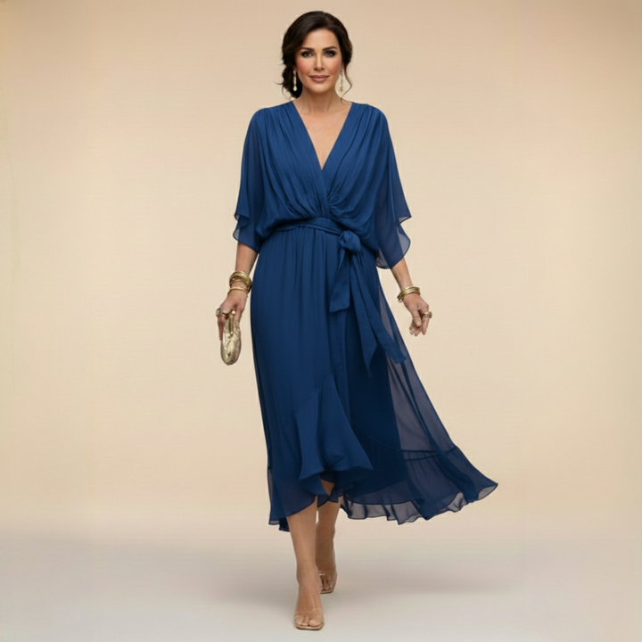 Madeleine | Abito Fluido in Chiffon