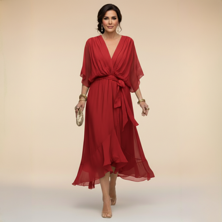 Madeleine | Abito Fluido in Chiffon