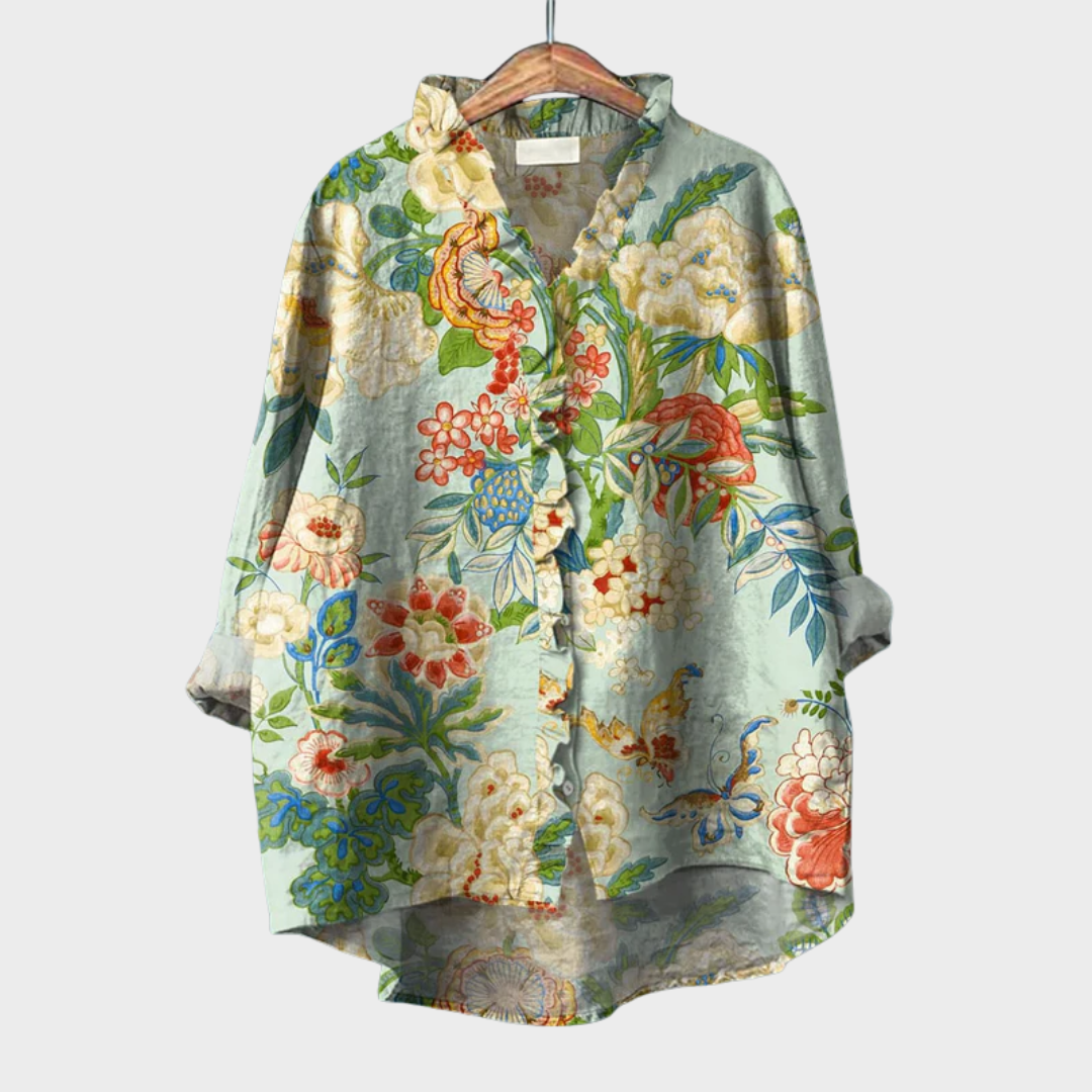 Grace | Elegant Summer Linen Blouse