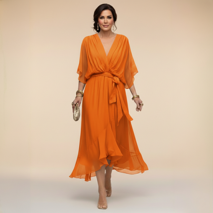 Madeleine | Abito Fluido in Chiffon