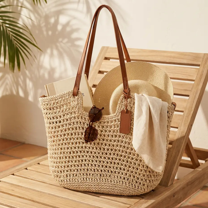 Alina | Borsa Shopper Intrecciata a Mano all&