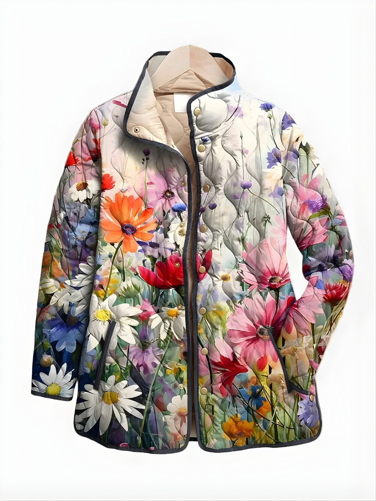 Carter™ | Giacca Trapuntata Floreale Vintage