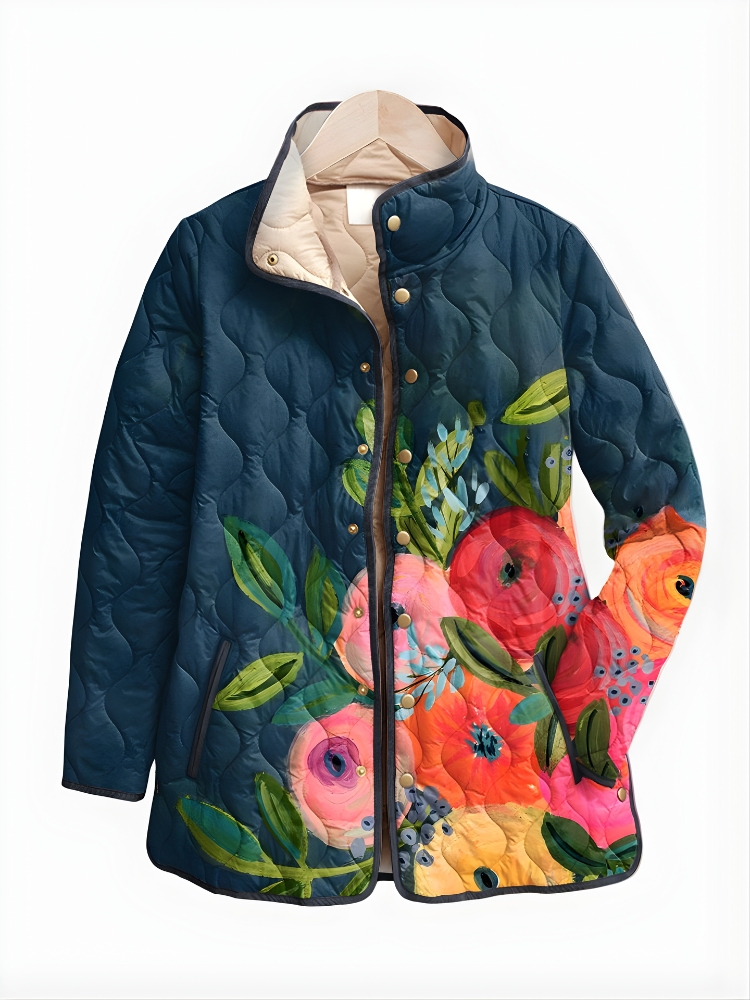 Carter™ | Giacca Trapuntata Floreale Vintage