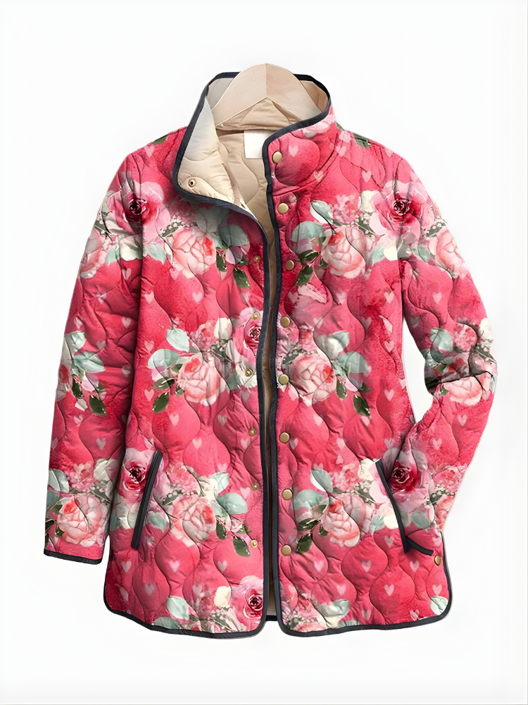 Carter™ | Giacca Trapuntata Floreale Vintage