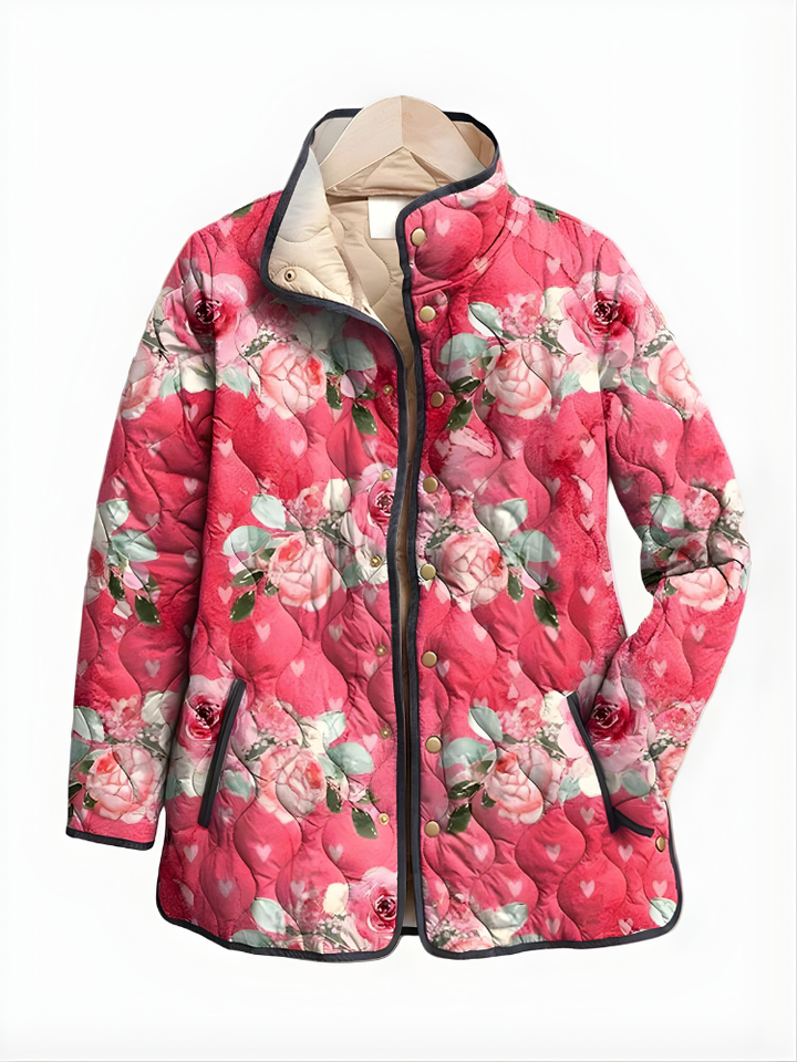 Carter™ | Giacca Trapuntata Floreale Vintage