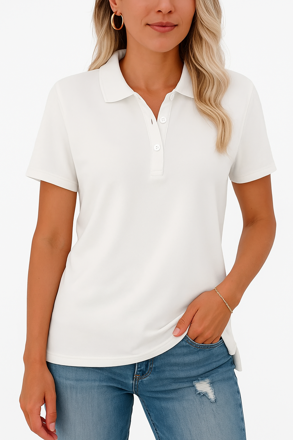 Julia™ | Polo Traspirante dallo Stile Elegante
