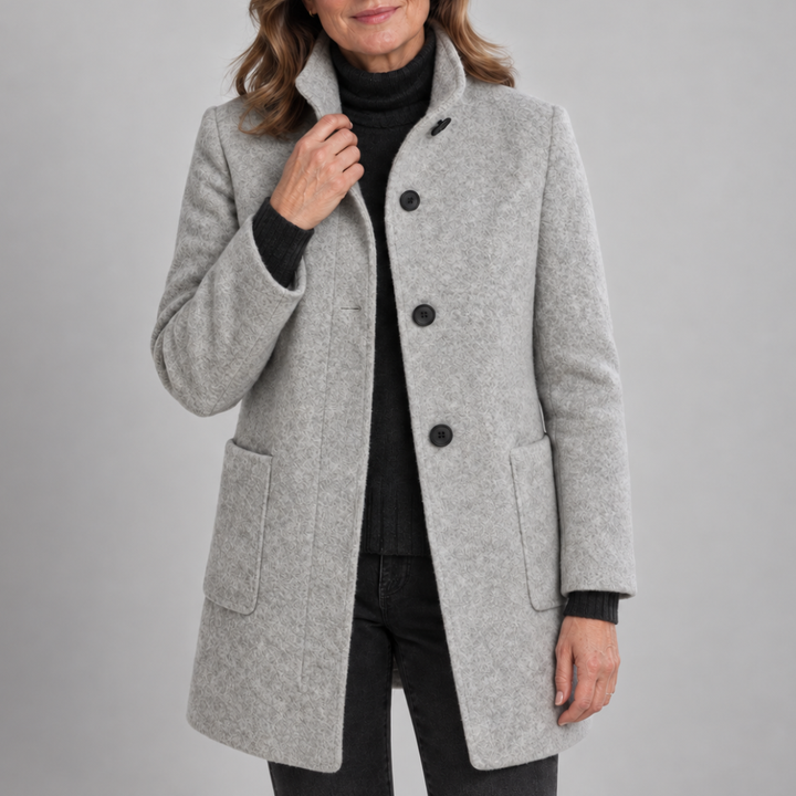 Claudette™ | Cappotto Elegante con Bottoni