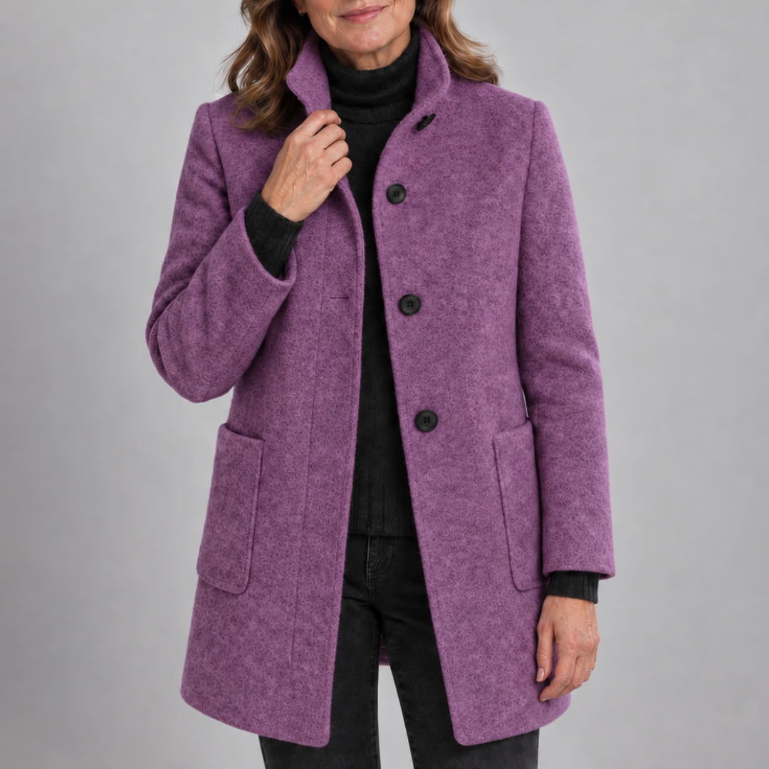 Claudette™ | Cappotto Elegante con Bottoni
