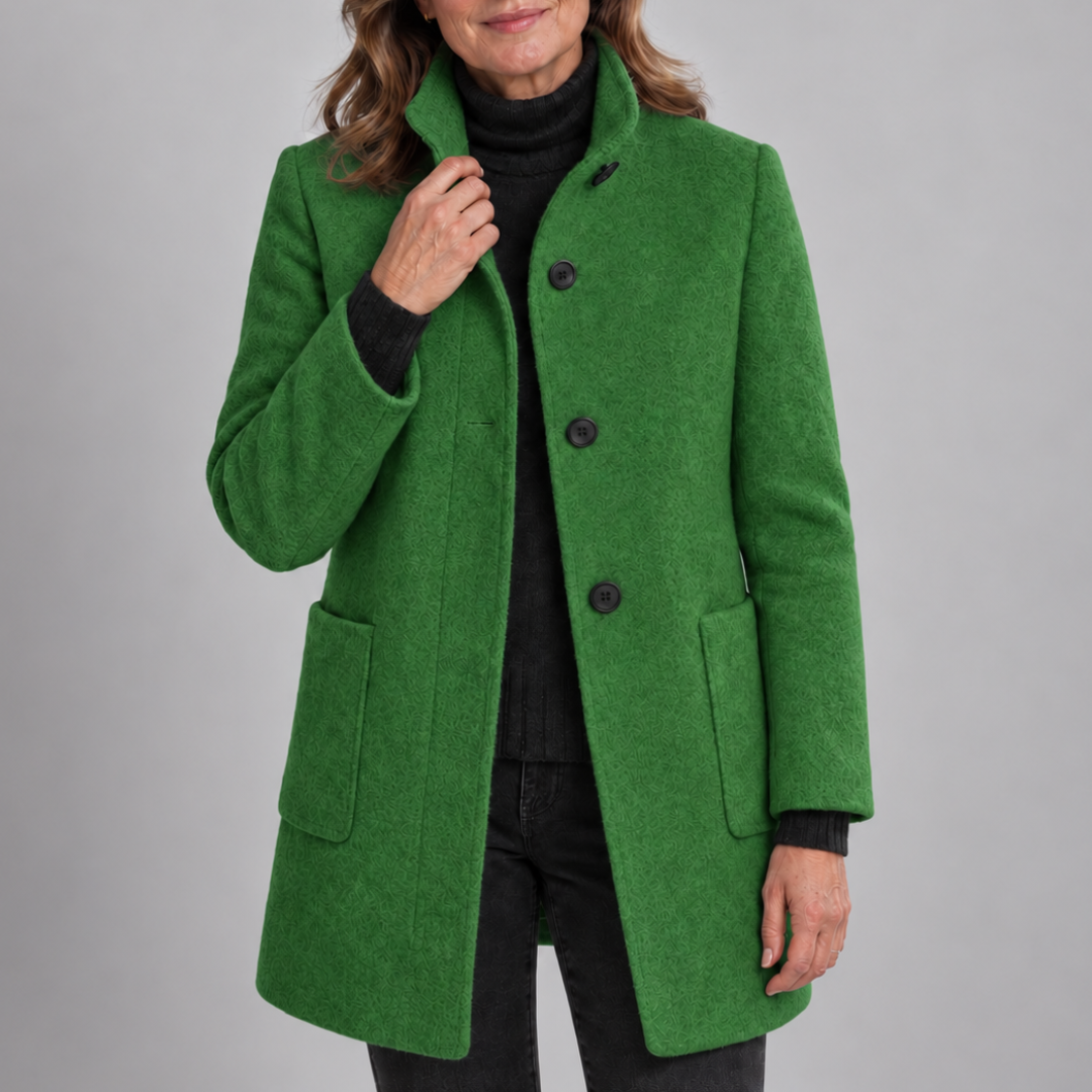 Claudette™ | Cappotto Elegante con Bottoni