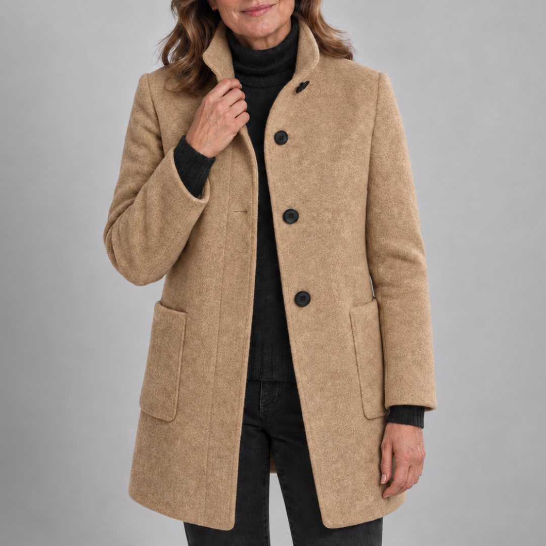 Claudette™ | Cappotto Elegante con Bottoni