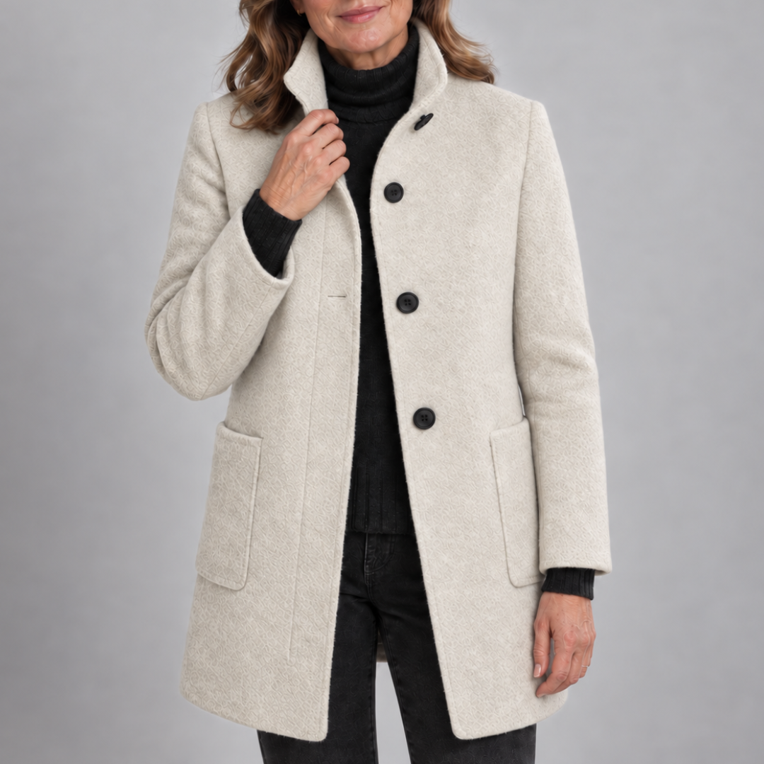 Claudette™ | Cappotto Elegante con Bottoni