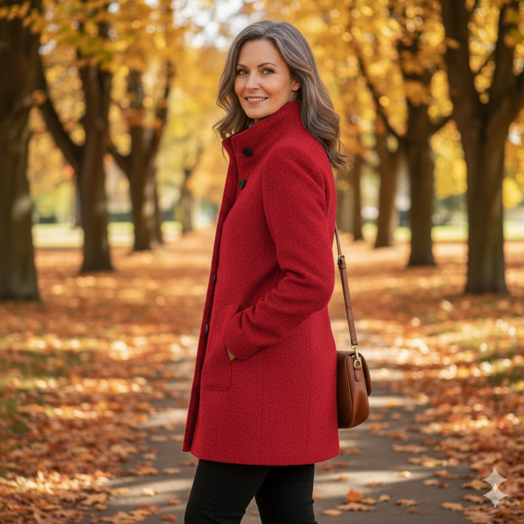 Tess | Cappotto Classico in Mistura di Lana per Donne
