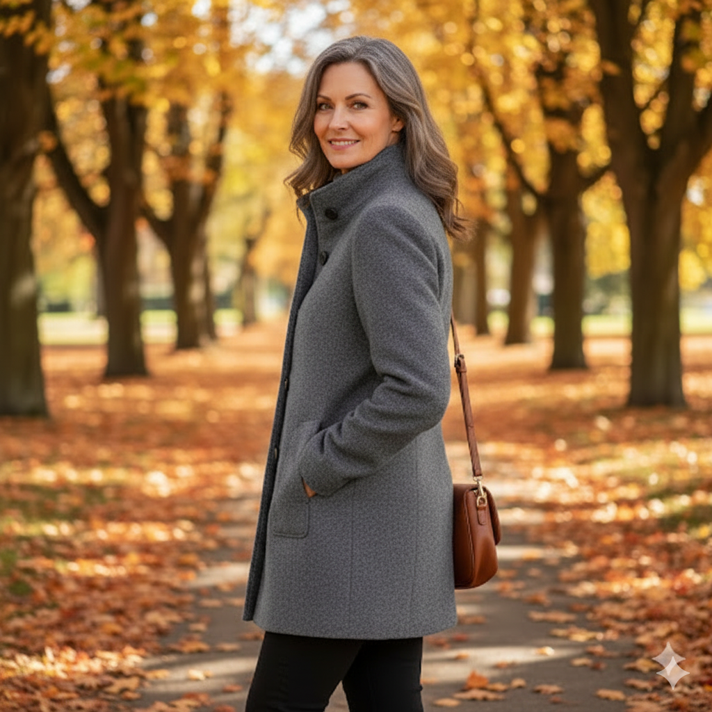 Tess | Cappotto Classico in Mistura di Lana per Donne