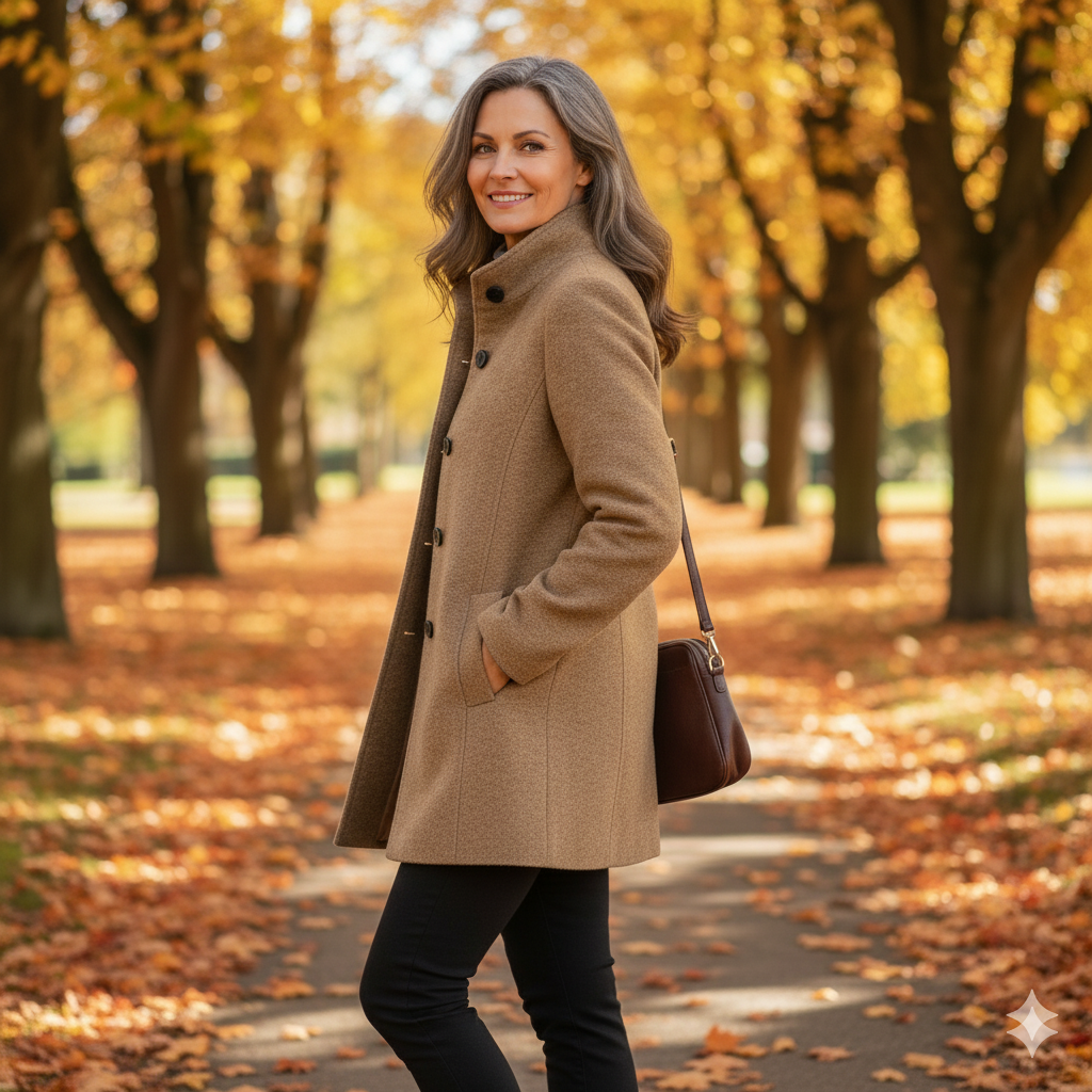 Tess | Cappotto Classico in Mistura di Lana per Donne