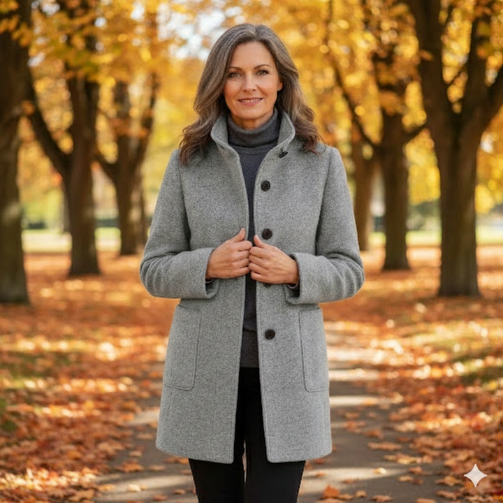Tess | Cappotto Classico in Mistura di Lana per Donne