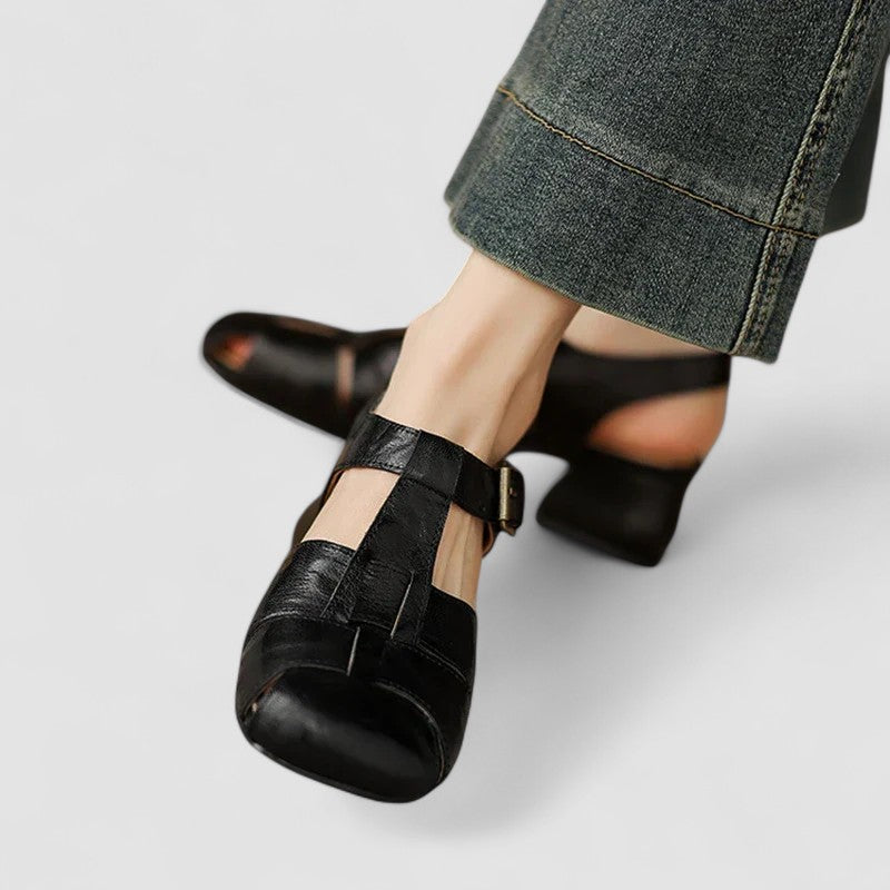 AMELIA™|SCARPE ORTOPEDICHE MARY JANE IN VERA PELLE