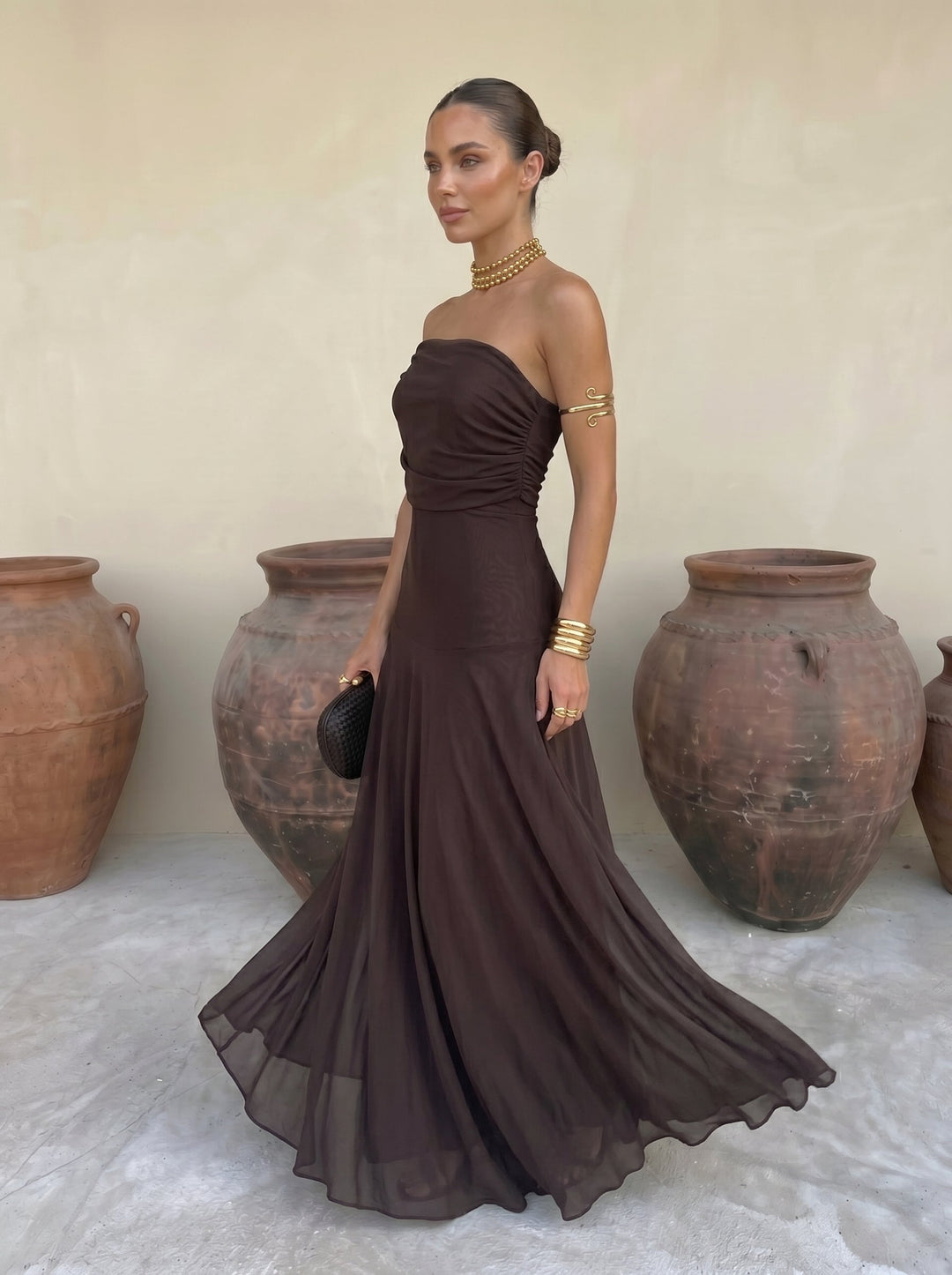 Robe Elegante Simba in Tulle di Seta
