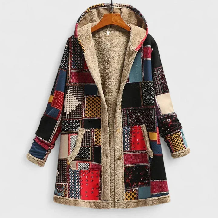 Briar | Parka con Cappuccio Floreale Vintage