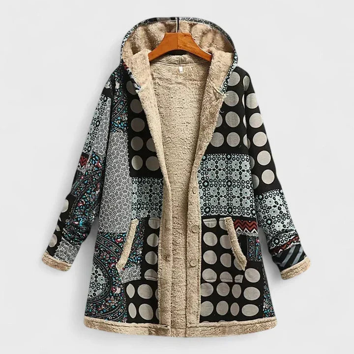 Briar | Parka con Cappuccio Floreale Vintage