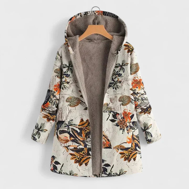 Briar | Parka con Cappuccio Floreale Vintage