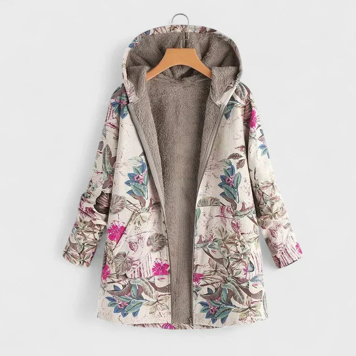 Briar | Parka con Cappuccio Floreale Vintage