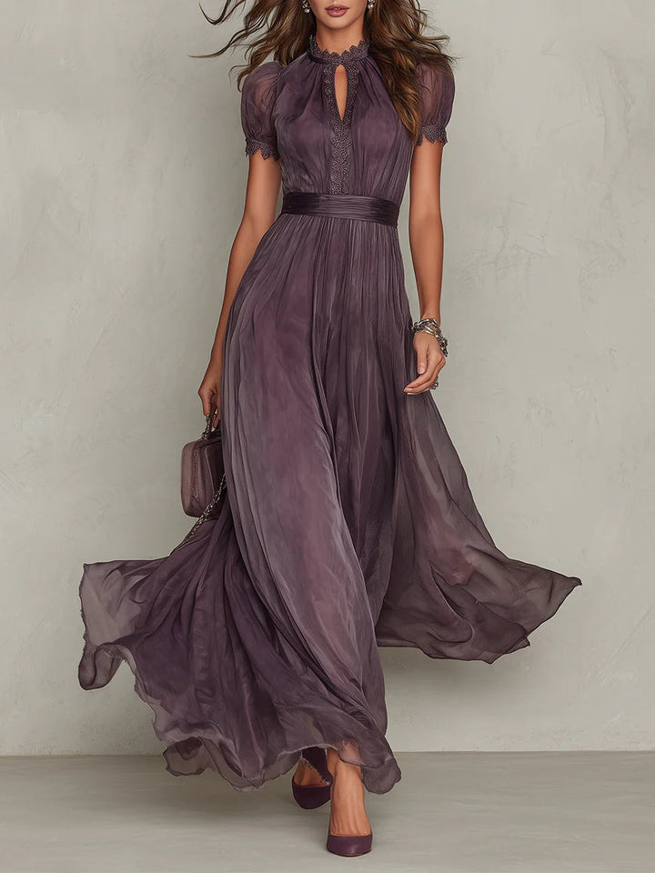 Robe Longue Flavia in Tessuto Lussuoso - Eleganza Incomparabile