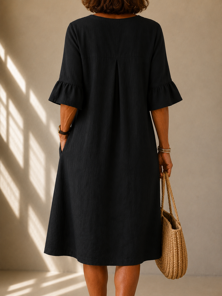 Atelier™ | Abito Buttoned Taglio Fluido Isabelle