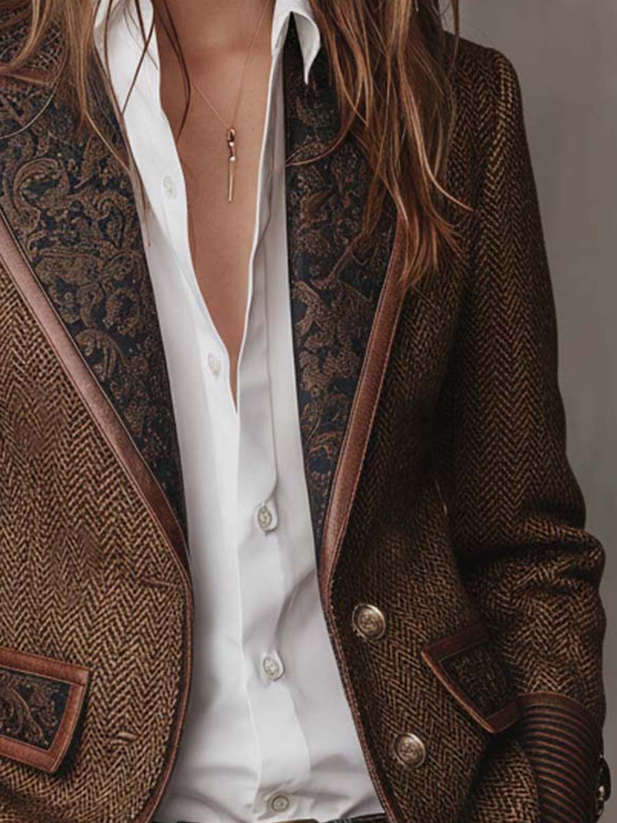 BLAZER STRUTTURATO ARTISTICO PER DONNE