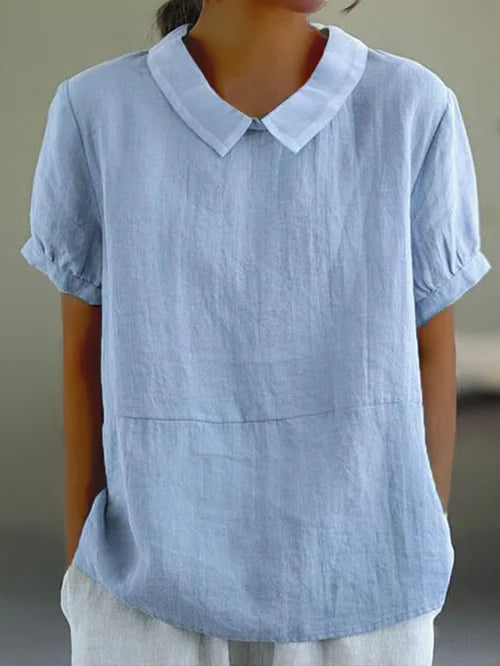 Amalie™ | Blusa con Collo e Vestibilità Relaxed