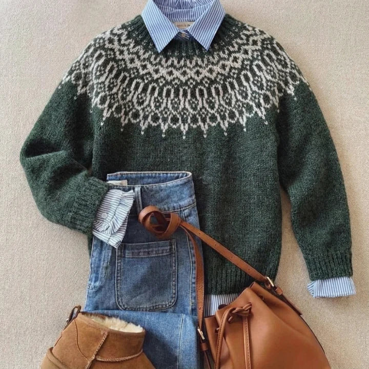 DELACROIX | Maglione con Inserti Neve Camille