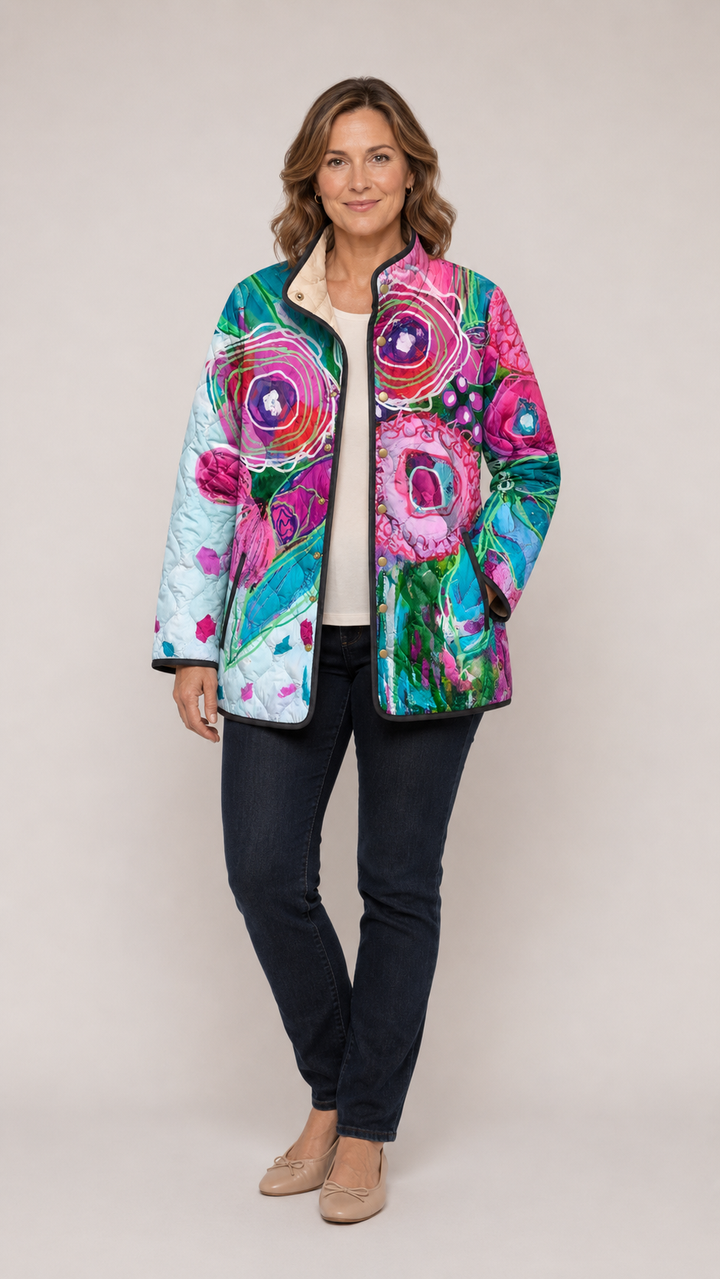 Isabella™ | Giacca Elegante con Motivo Floreale
