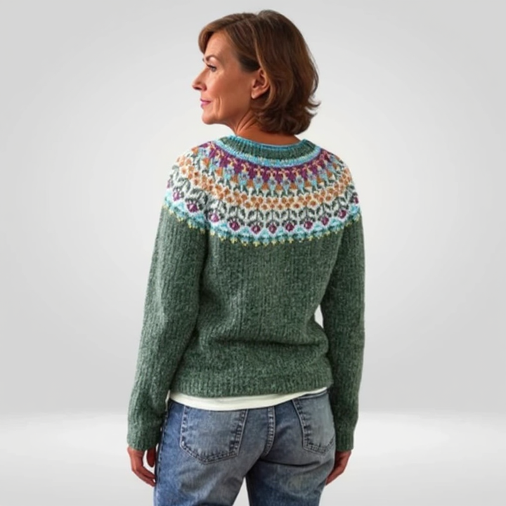 DELACROIX | Maglione in Maglia Verde Salvia Véronique