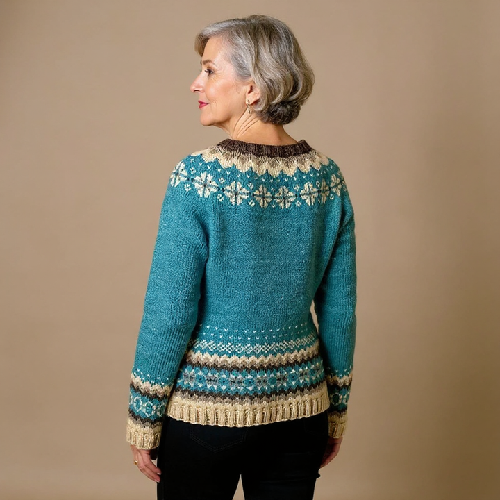 DELACROIX | Gilet in Maglia Bottonato Nordico Charlotte